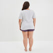 Ensemble pyjama short 2 pièces Modavista bleu femme grande taille