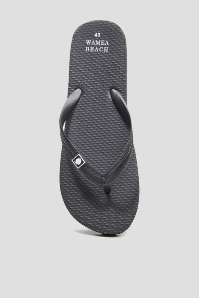 Tongs plage Wamea Beach noir homme