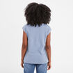 T-shirt col rond manches courtes Creeks bleu ciel femme