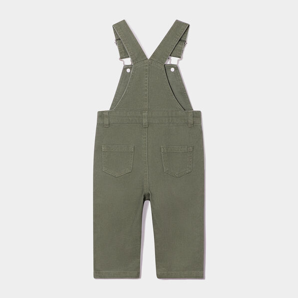 Salopette coton Creeks vert kaki bébé garçon