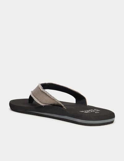 Tongs gris homme