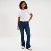 Jeans flare 5 poches denim stone femme