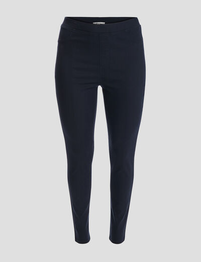 Jegging taille élastiquée grande taille bleu marine femme grande taille
