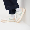 Baskets &agrave; lacets vert femme