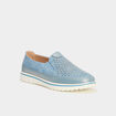 Mocassins pied large Confortissimo bleu marine femme
