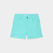 Short en jean slim coton stretch bleu turquoise femme