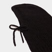 Cagoule tricot&eacute;e noir femme