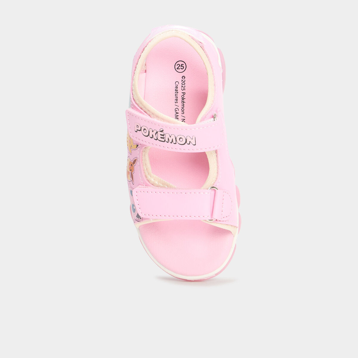 Sandales semelles lumineuses Pok&eacute;mon rose fille