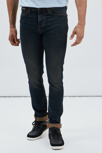 Jeans slim stretch Creeks denim dirty homme