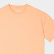 T-shirt oversize 1 poche manches courtes orange fluo garçon