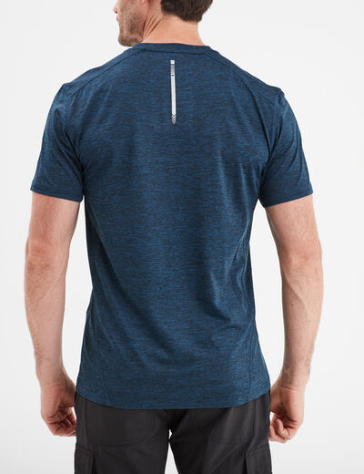 T-shirt technique outdoor léger Trappeur bleu pétrole homme