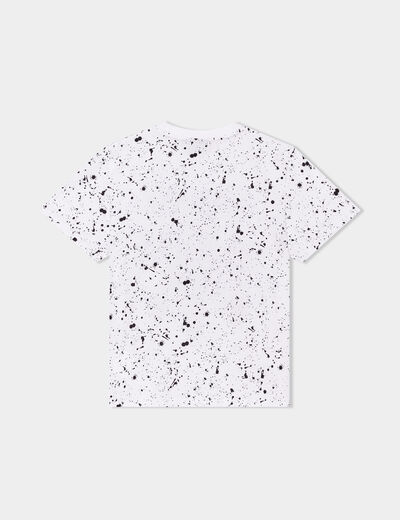 T-shirt manches courtes Minecraft blanc garçon
