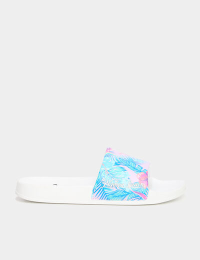 Mules de plage multicolore femme