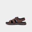 Sandales avec scratchs marron homme