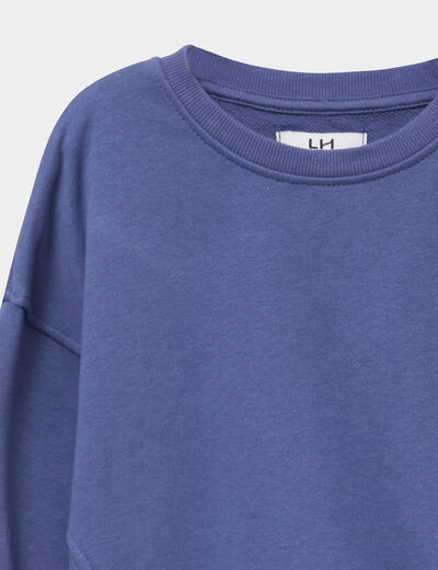 Ensemble de jogging sweat et pantalon bleu gris fille