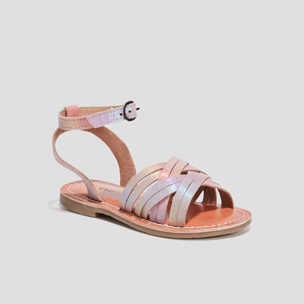 sandales en cuir creeks rose fille Sandales en cuir Creeks rose fille