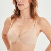 Soutien-gorge corbeille microfibre sable femme