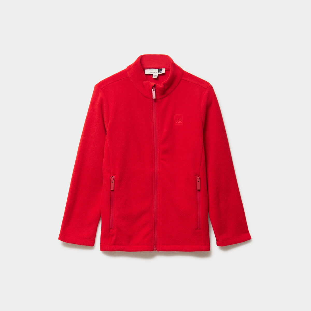 Gilet polaire zipp&eacute; col montant rouge gar&ccedil;on