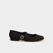 Ballerines bouts carrés noir femme