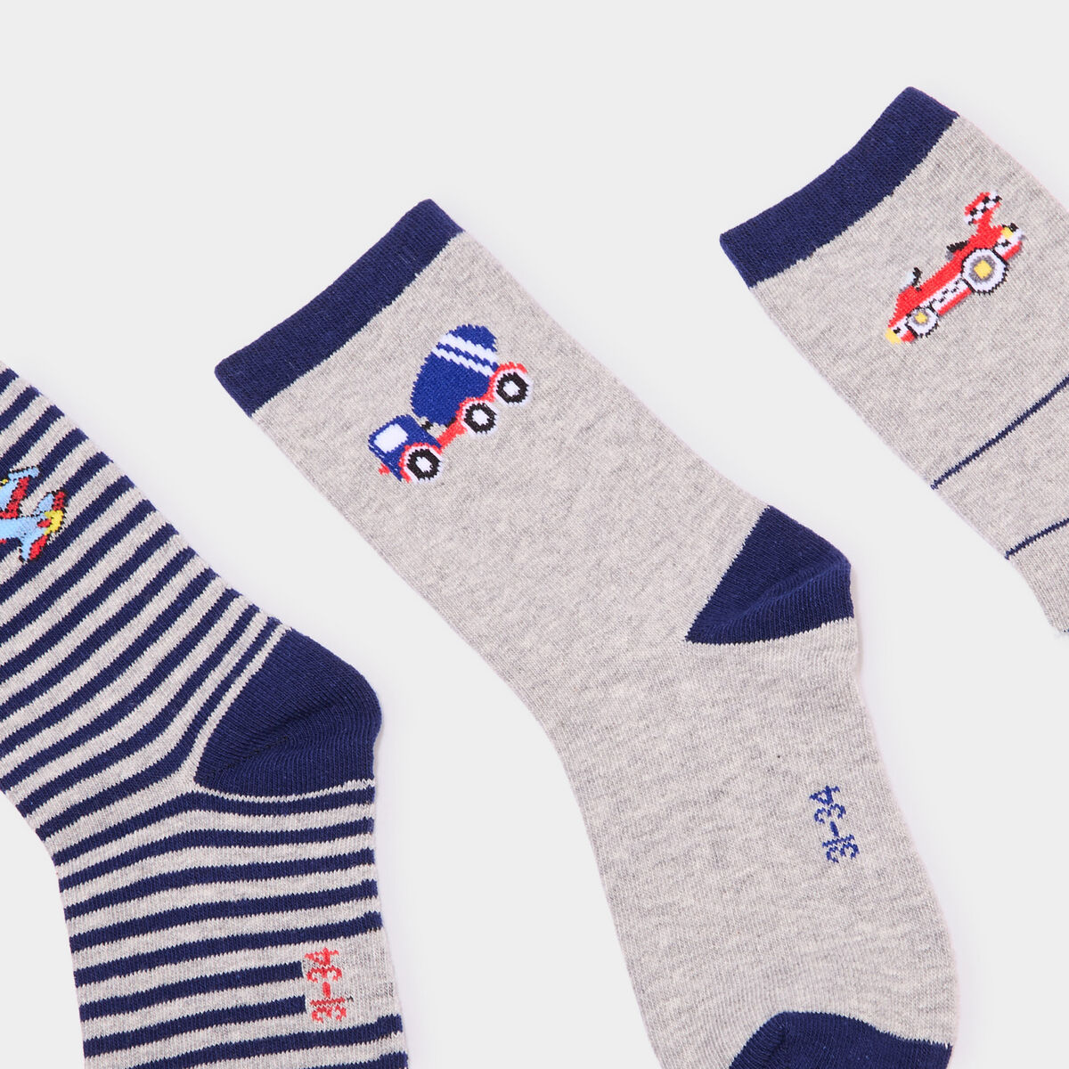 Lot 5 paires chaussettes bleu marine garçon