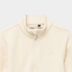 Sweat polaire col camionneur blanc mixte