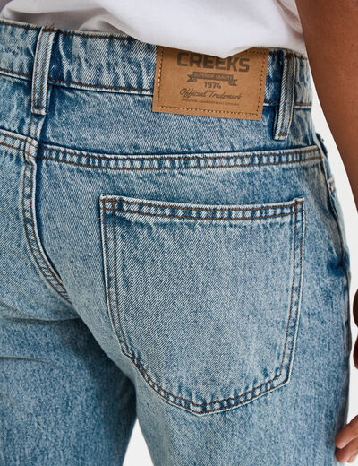 Jeans regular 5 poches coton denim double stone homme