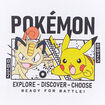 T-shirt manches longues coton Pokémon blanc garçon