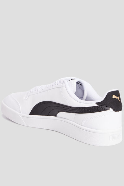 Tennis à lacets Puma Shuffle blanc garçon