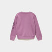 Sweat col rond Les Sisters violet fille