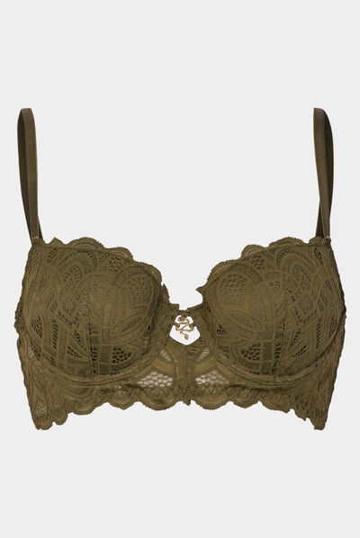 Soutien-gorge Triangulaire Women'secret En Dentelle Grenat - Naturel Et Confortable