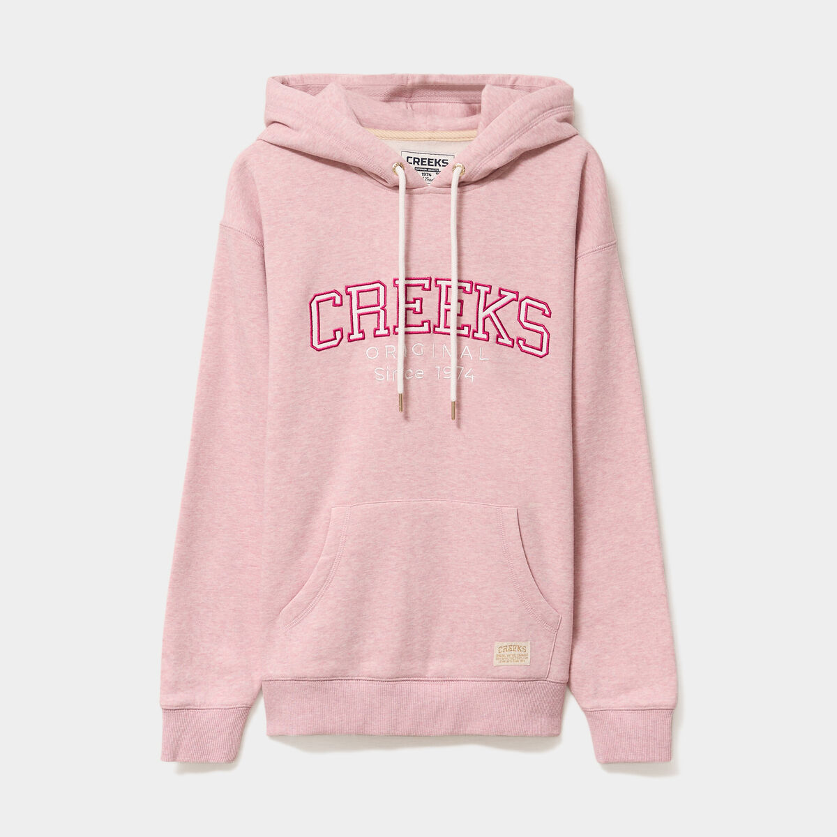 Sweat &agrave; capuche hoodie ecru femme
