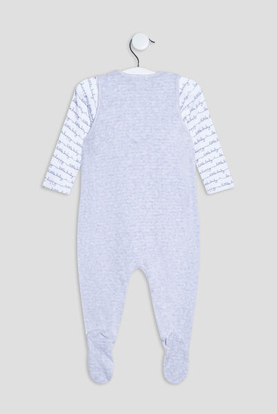 Ensemble 2 pièces gris bébé garçon