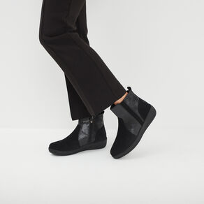 bottines compensees isotoner noir femme Bottines compensées Isotoner noir femme