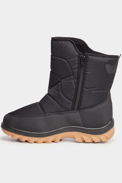 Bottes de neige fourr&eacute;es noir homme