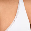 Soutien-gorge foulard coton majoritaire blanc femme grande taille