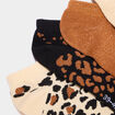 Lot 5 paires chaussettes invisibles marron femme