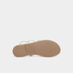 Sandales plates vert clair femme