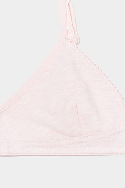 Lot 2 soutiens-gorge rose clair fille