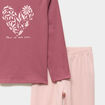 Ensemble pyjama pantalon t-shirt coton vieux rose fille