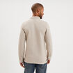 Polo manches longues gris clair homme