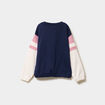 Ensemble jogging sweat et pantalon coton bleu marine fille