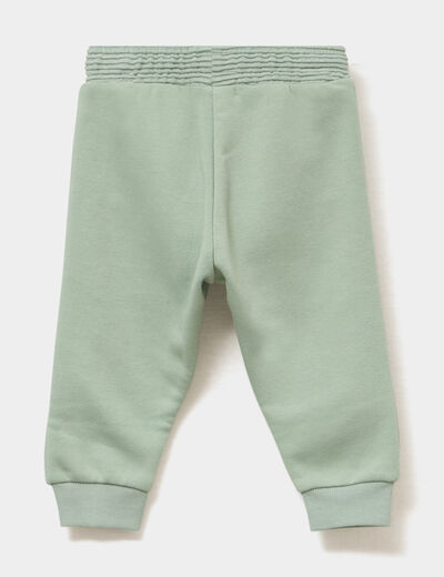 Pantalon de jogging molletonn&eacute; vert pastel b&eacute;b&eacute; gar&ccedil;on