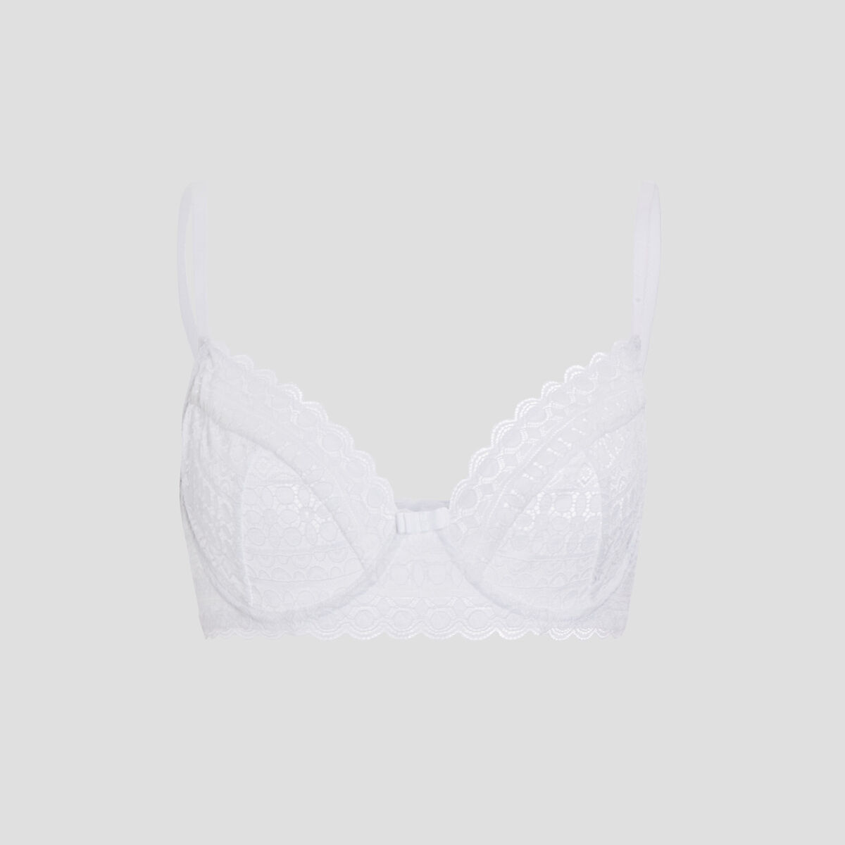Soutien-gorge embo&icirc;tant en dentelle blanc femme