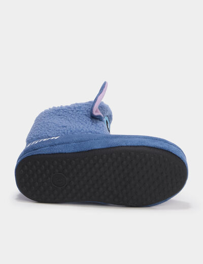 Chaussons boots Stitch bleu fille
