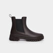 Bottes de pluie crant&eacute;es marron femme