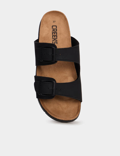 Sandales avec boucles noir gar&ccedil;on
