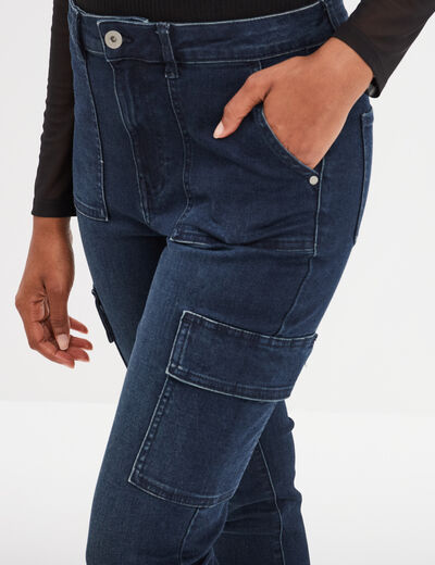 Jeans skinny battle Liberto denim blue black femme