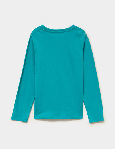 Ensemble pyjama pantalon 2 pi&egrave;ces coton vert gar&ccedil;on