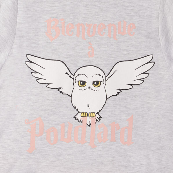 ensemble de pyjama harry potter gris clair fille Ensemble de pyjama Harry Potter gris clair fille