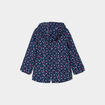 Parka droite à capuche bleu marine fille